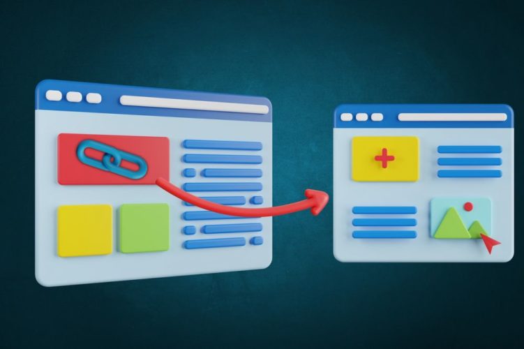 Backlink pointing from a website to another